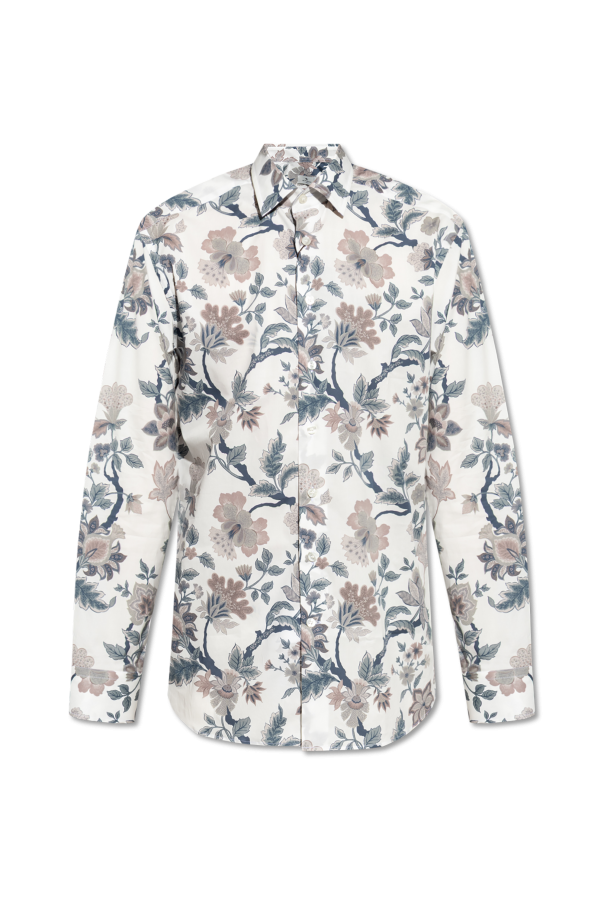 White Shirt with floral motif Etro - Vitkac AS